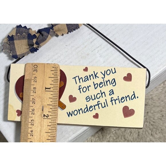 Thank You For Being Such A Wonderful Friend Hanging Sign Heart Hug - Picture 5 of 6